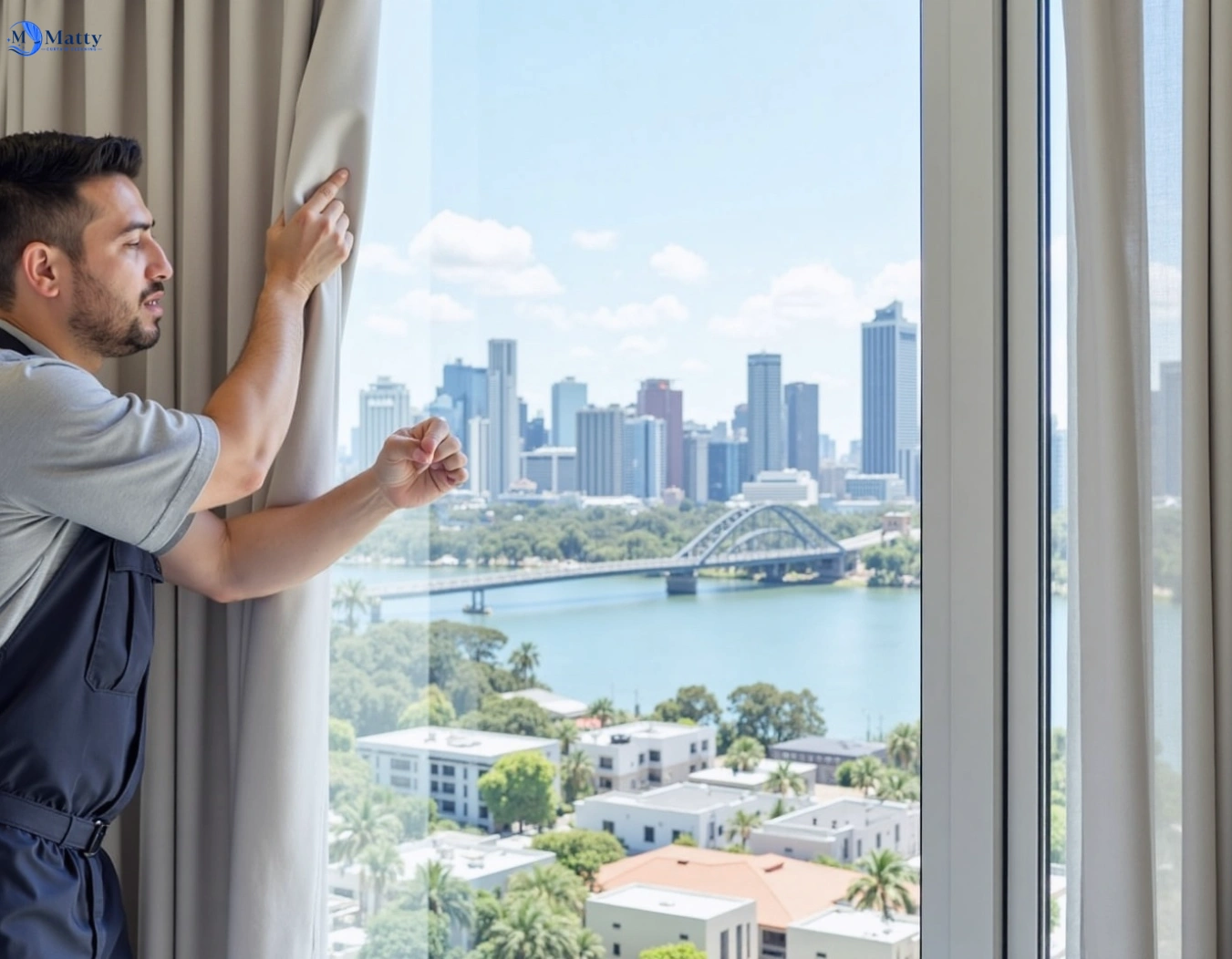 Professional curtain steam cleaning service baulkham-hills-nsw QLD by Matty Curtain Cleaning